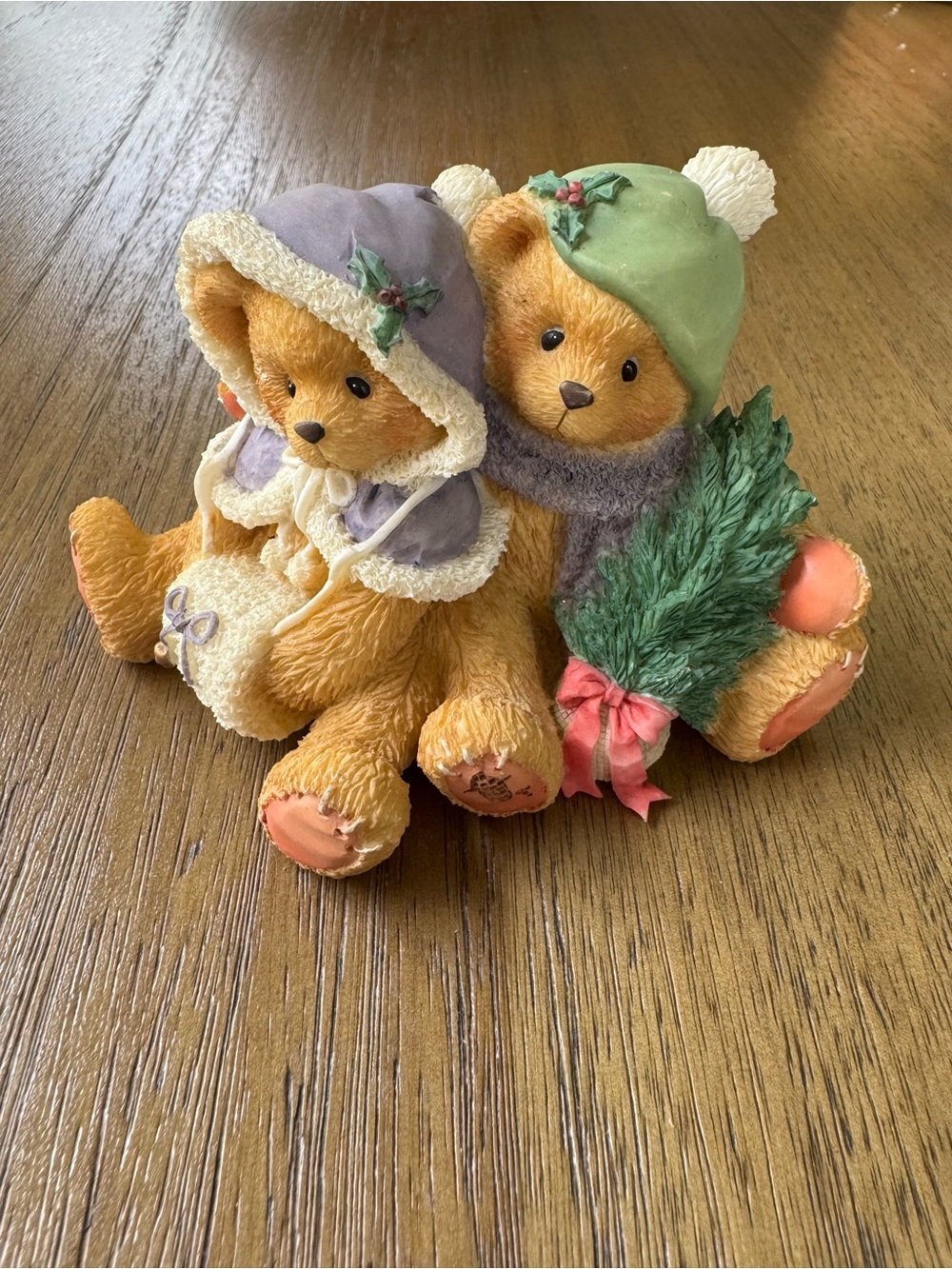 Cherished Teddies Christmas Figurine!
